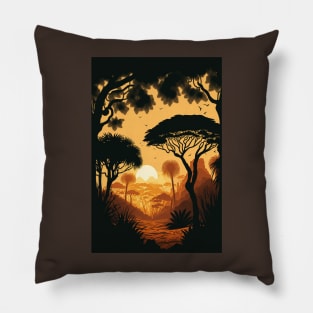 African Sunset Pillow