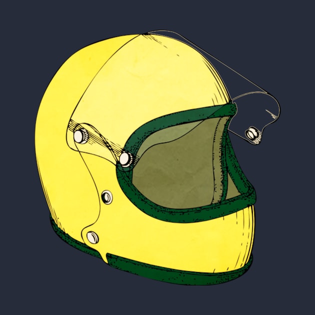 Motorbike Helmet by WordsFactory