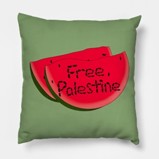 Free Palestine Pillow