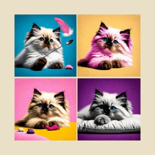 Himalayan Pop Art - Cute Kitties T-Shirt