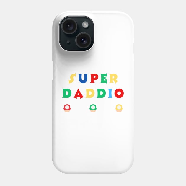 SUPER DADDIO TSHIRT Phone Case by KAMISAA