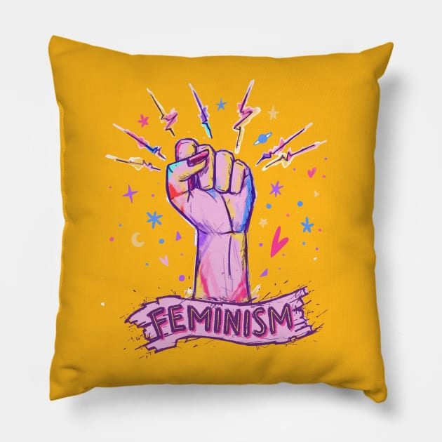 Feminism Pillow by Mako Design 