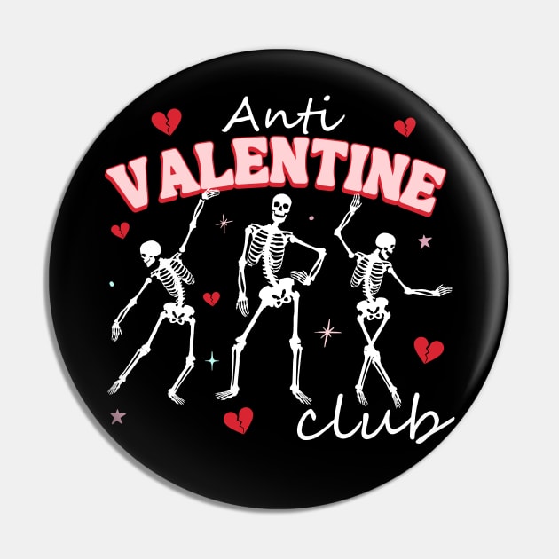 Anti Valentine Club Pin by Annabelhut