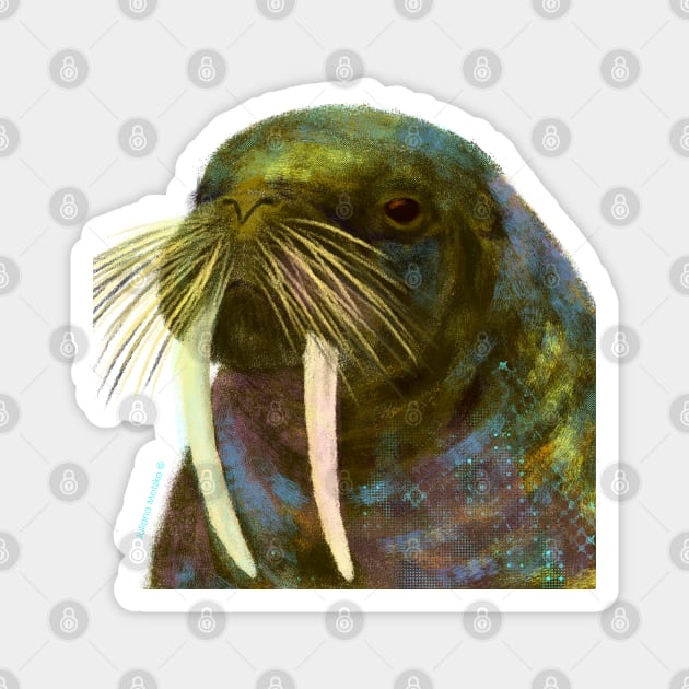 Walrus Magnet by julianamotzko