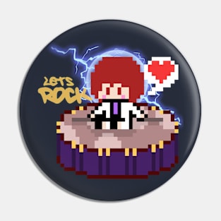 Le Mini Gensokyo Let's Rock NO BACK DESIGN Pin