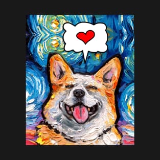 Smiling Corgi Love T-Shirt