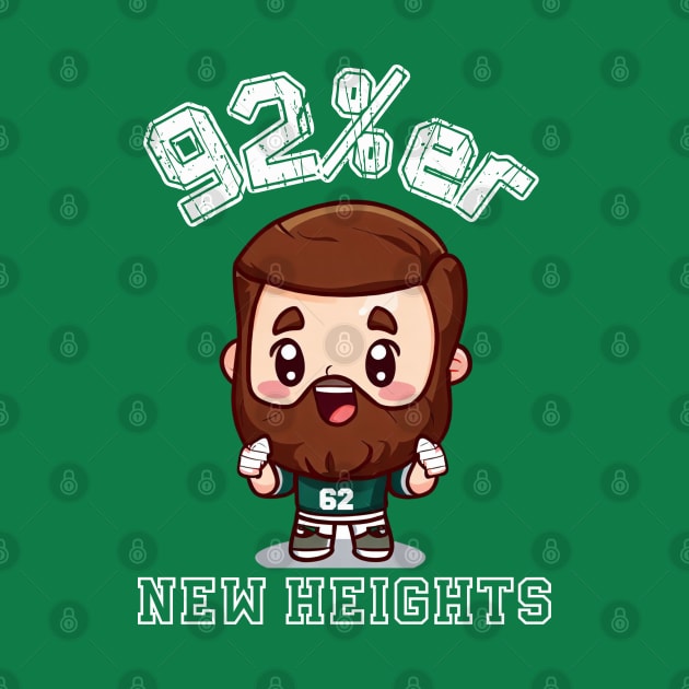 New Heights 92%-er Jason Kelce Kawaii by Curious Sausage