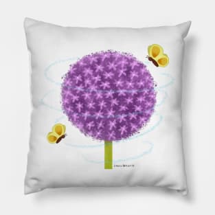 Ornamental Onion and Butterflies Pillow