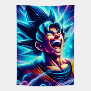 Goku super saiyan laugh Tapestry