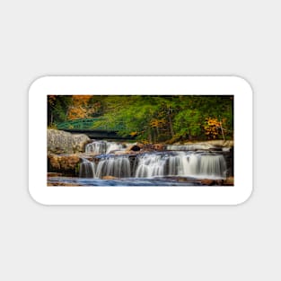 New Hampshire Waterfall in Fall Magnet