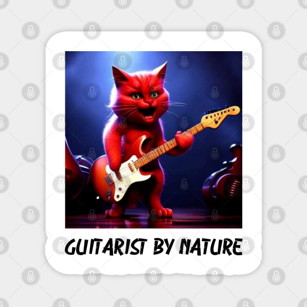 Guitarist By Nature Magnet by SvereDesign