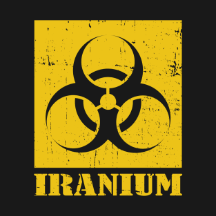 Iranium - Iran Uranium radioactive nuclear waste in Yellow T-Shirt