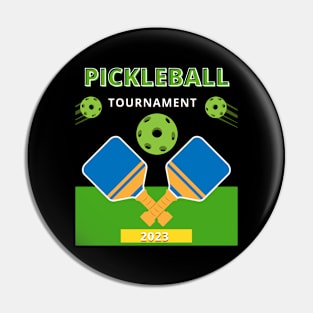 Pickleball TOURNAMENT      merchandise  shirt, mug, pin, stickers, for your tournament Pin