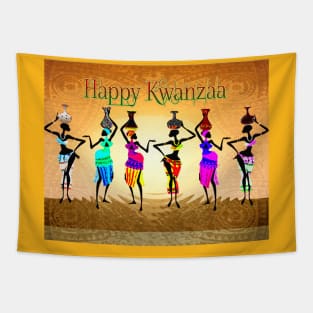 Happy Kwanzaa Tapestry