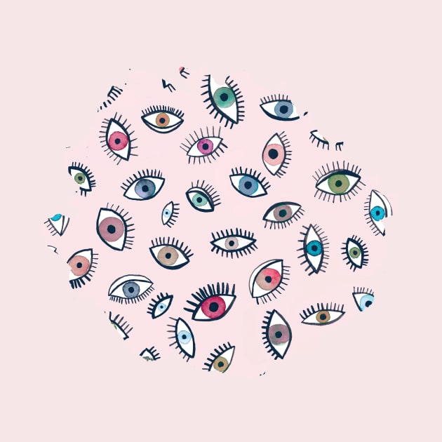 Looking Eyes Pink by ninoladesign