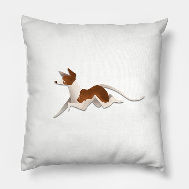 Running Dog Pillow by Elspeth Rose Design