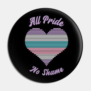 All Pride No Shame - Intersex Flag Pin