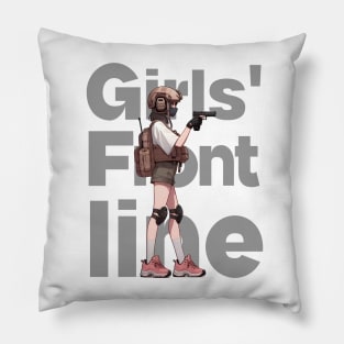 Girls' Frontline Tactical Chic Tee: Where Strength Meets Style Pillow