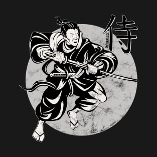 Warrior Samurai Streetwear Vaporwave Kanji Character Japanese Aesthetic 629 T-Shirt