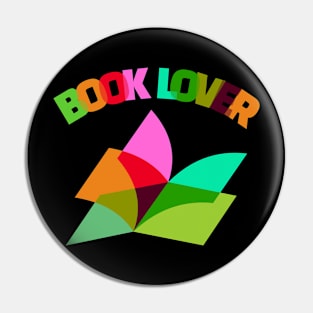 Book lovers' rainbow Pin