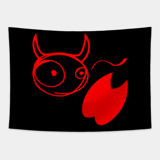 Red Imp Tapestry