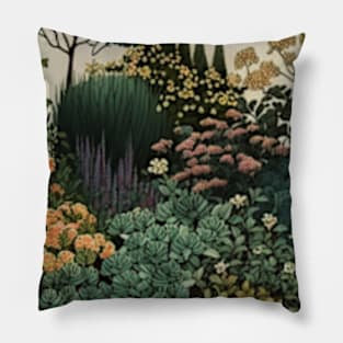 Beautiful Wildflowers garden Pillow