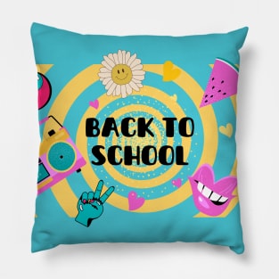 Back to School retro Pillow