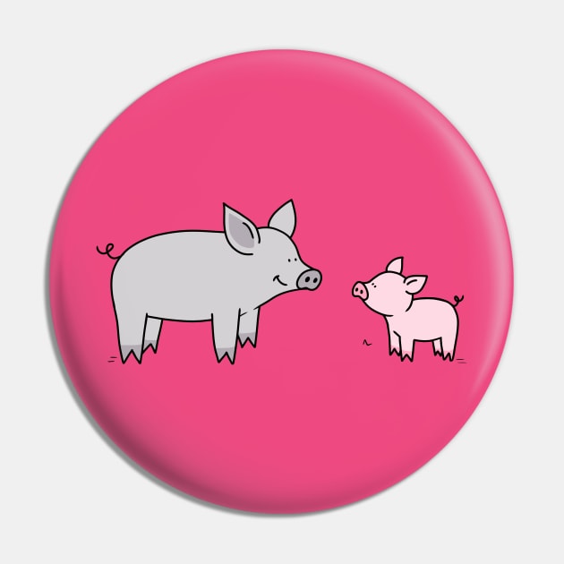 Pigs in a blanket Pin by Otterlyalice