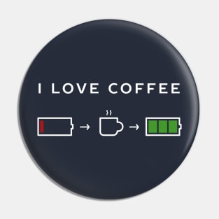 I love coffee caffeine lover Pin