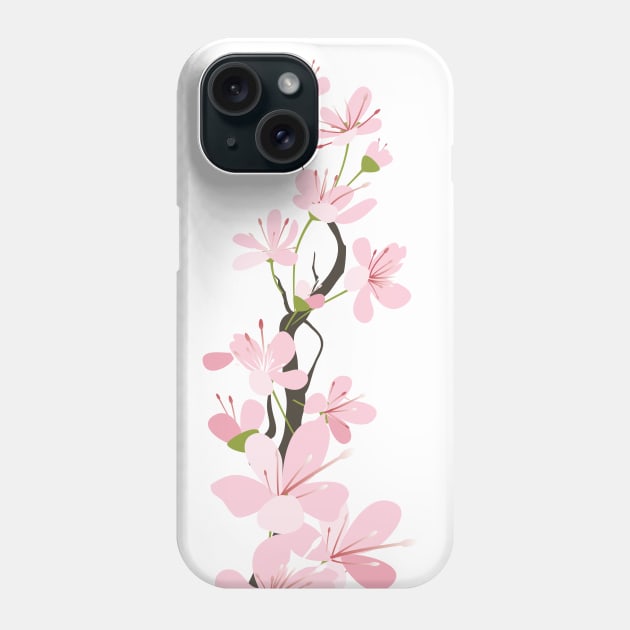 Sakura Branch Phone Case by SWON Design