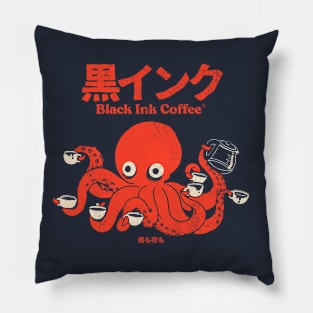 Black Ink Coffee Pillow