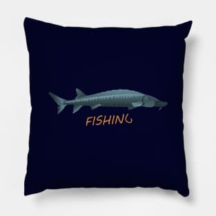 Sturgeon Fishing Pillow