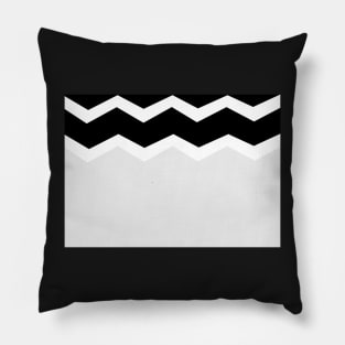 Abstract zigzag - gray, black and white. Pillow