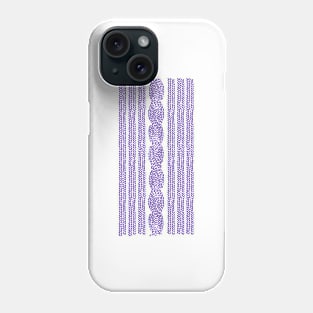 Cable Stripe Violet Phone Case