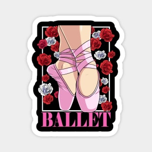 Ballet Dancer Ballerina Pointe Shoes Dance Magnet