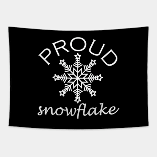 Proud Snowflake in White Tapestry