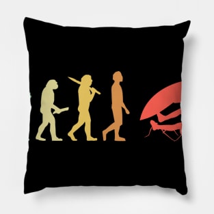 Retro Climbing Evolution Gift For Climbers Pillow