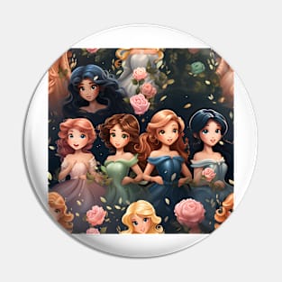 Princesses Pattern 1 Pin