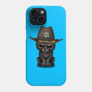 Cute Baby Black Panther Cub Sheriff Phone Case