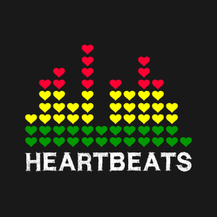 Heartbeats Equalizer (white) T-Shirt