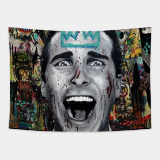 Patrick Bateman pop art Tapestry