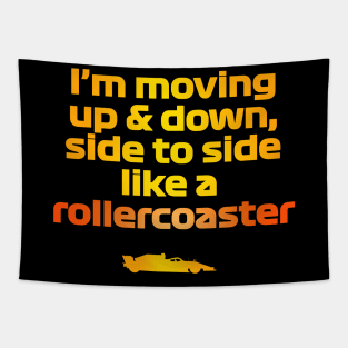 Formula 1 meme - Norris quote rollecoaster (car silhouette) | Racing car Tapestry