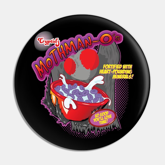 Funny Mothman Shirt Mothman Cereal Mashup Funny Design Pin by Get Hopped Apparel