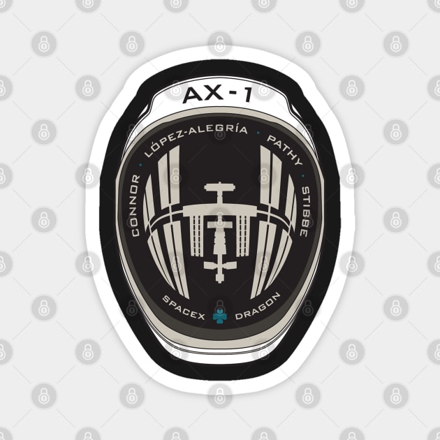 Ax-1 Mission Patch Magnet by FaelynArt