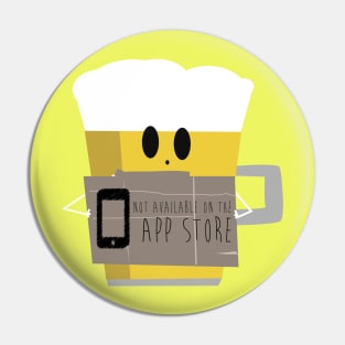 Beer: not available on the App Store Pin