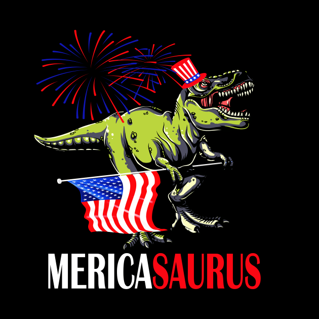 Mericasaurus 4th of july independence day gift by DODG99