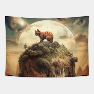 Cat planet 3 Tapestry