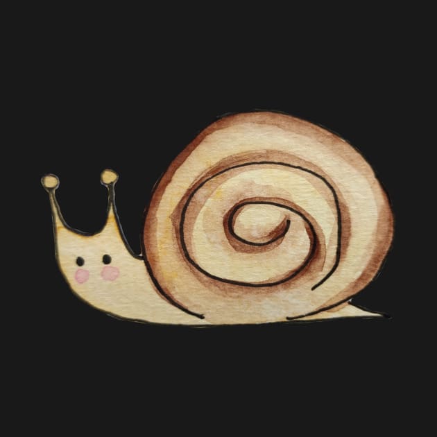 Snail Watercolor Seamless Pattern by Ala Lopatniov