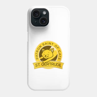 St. Gertrude of Nivelles Patron Saint of Cats Lovers Phone Case