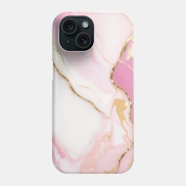 marble pastel pink gradient Phone Case by fleurdesignart